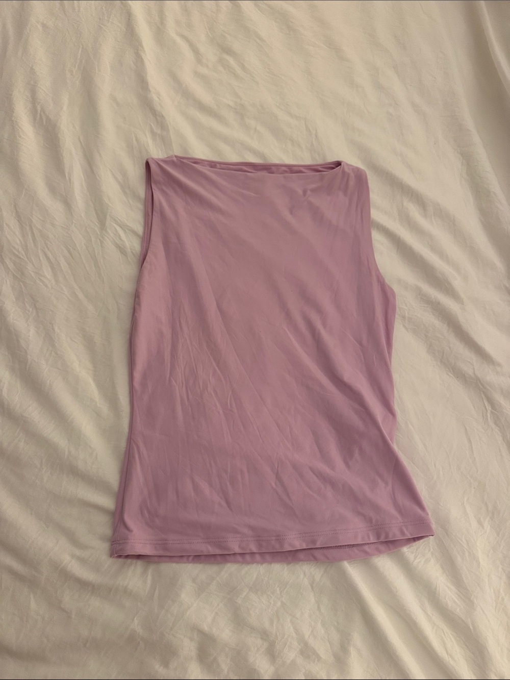 Abercrombie & Fit Pink/Lilac Soft Matte Seamless Slash Top Size XSmall